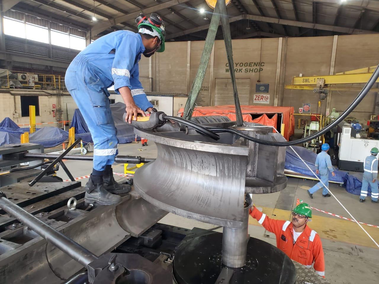 AMOB Bending Machine CH 320 Installed At Dubai Drydocks