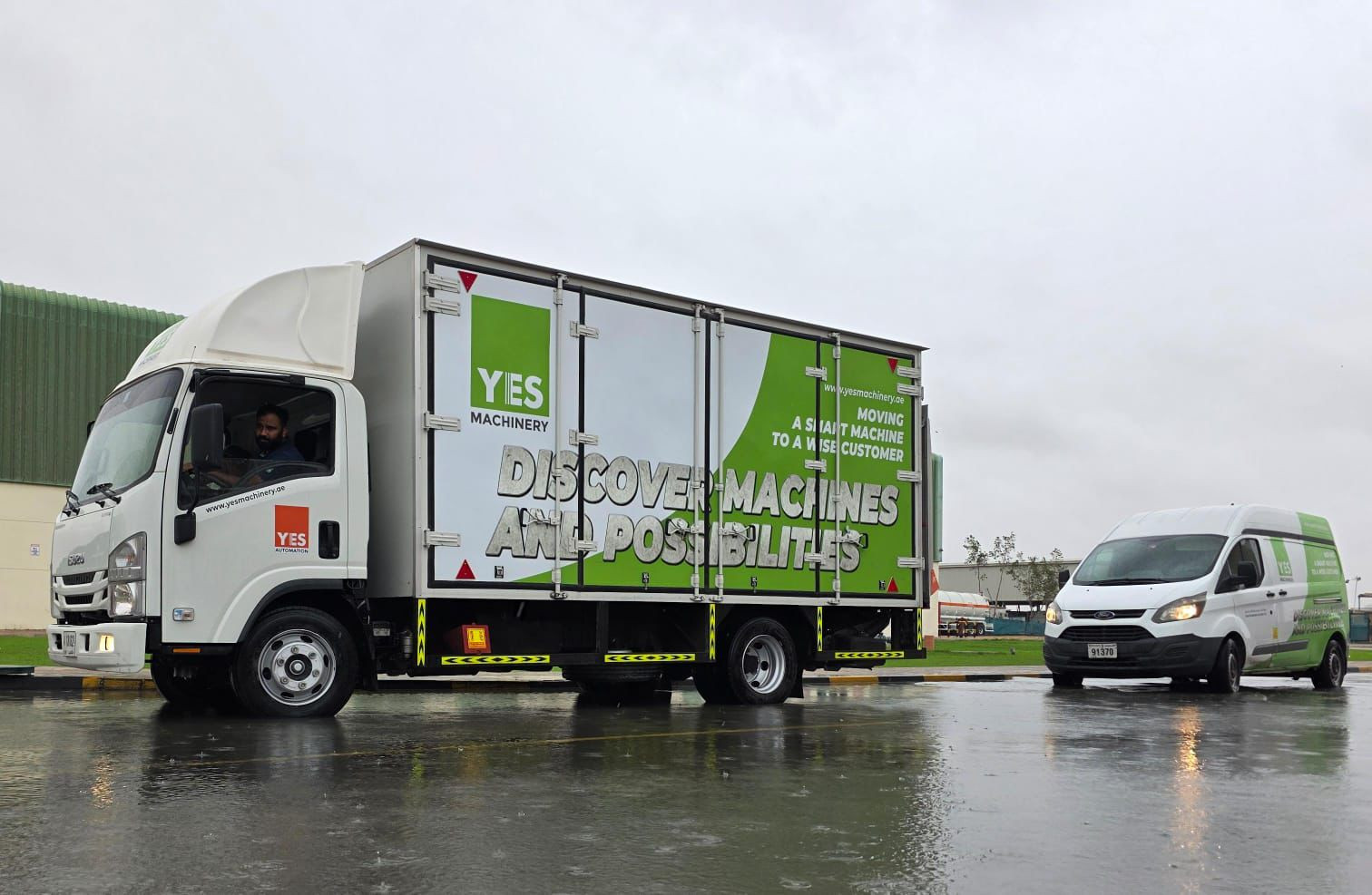 Driven to deliver, no matter the weather 🌧️🚐