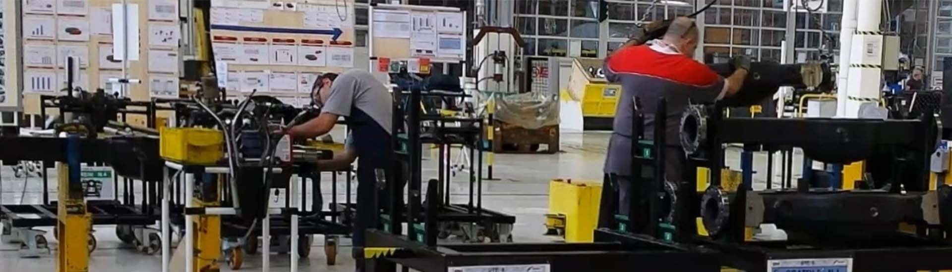 INDEVA AGV Tunnel guide rails on the floor