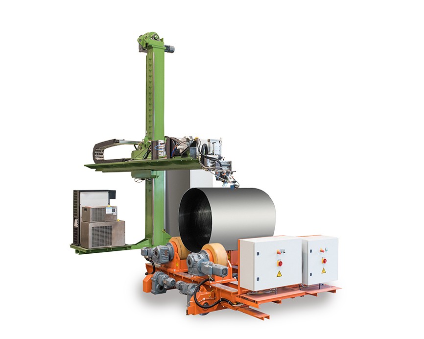 Coulmn and boom welding manipulators