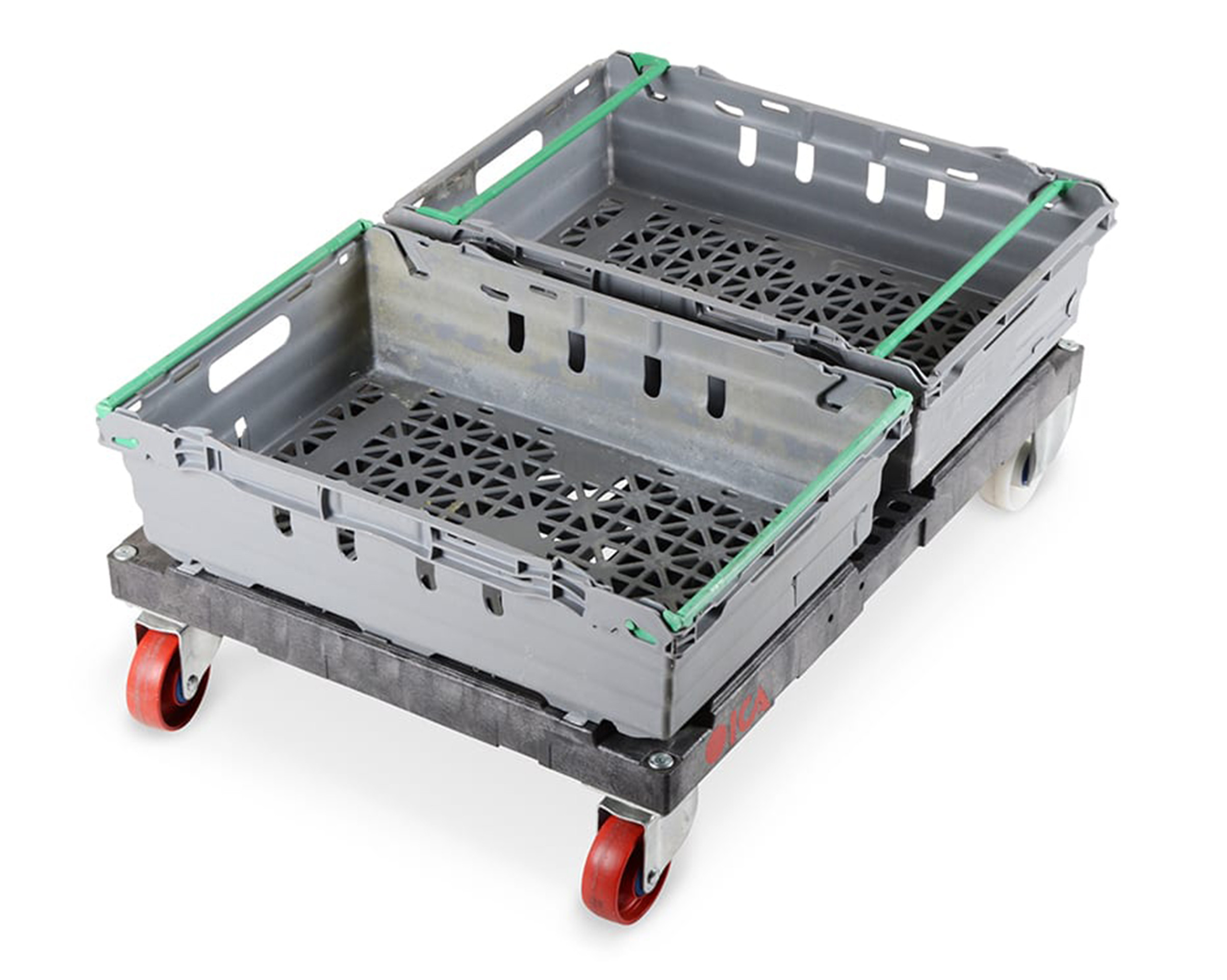 Hybrid dollies with trays