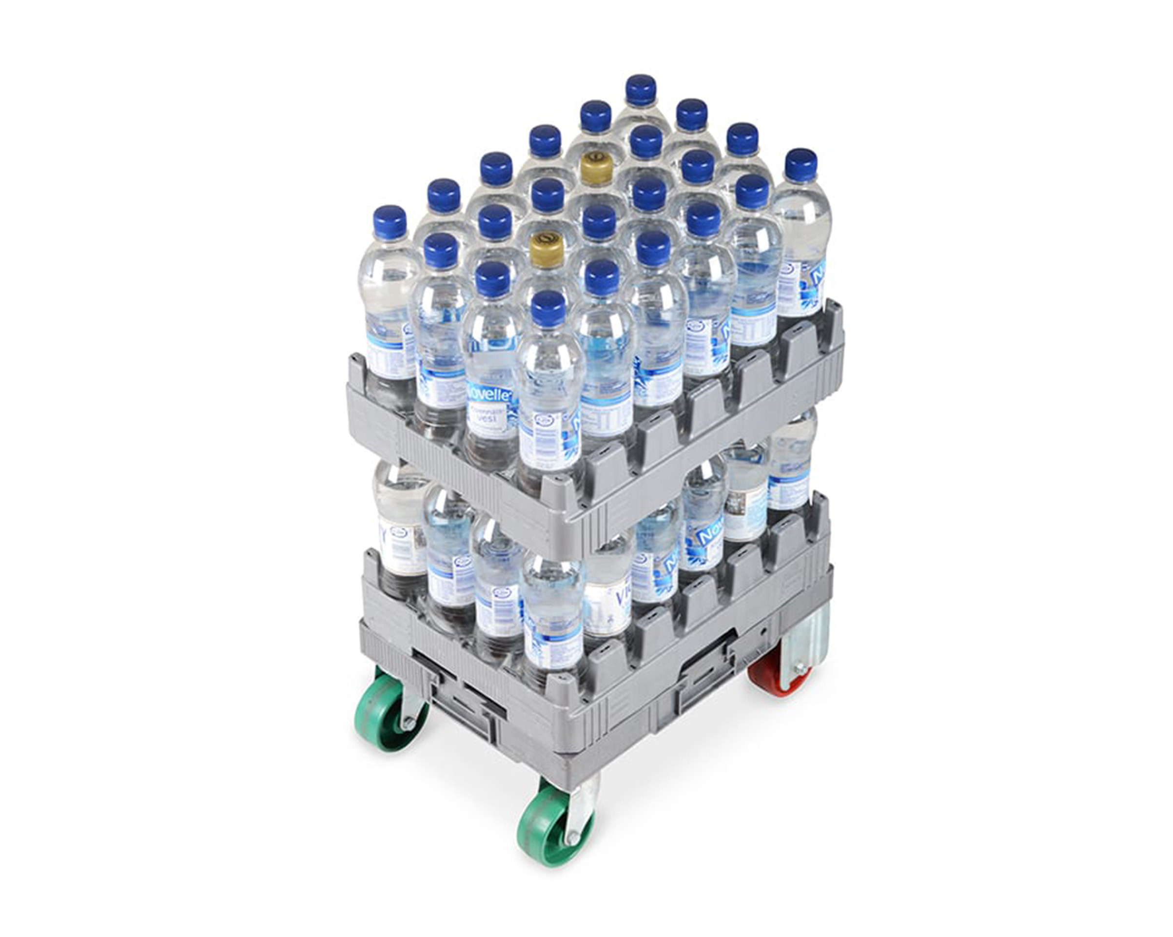 Minidollies with beverage trays