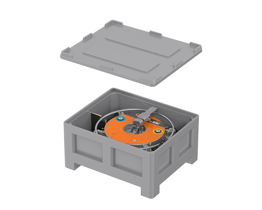 Viavac GBX-800 on Transport Box