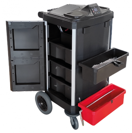 Janitor Trolley and Tools